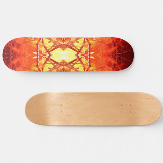 Abstracte brand persoonlijk skateboard (Horizontaal)