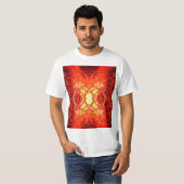 Abstracte brand t-shirt (Voorkant volledig)