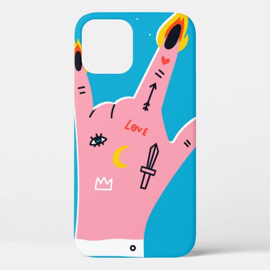 Abstracte brandblusvingers Case-Mate iPhone case (Achterkant)