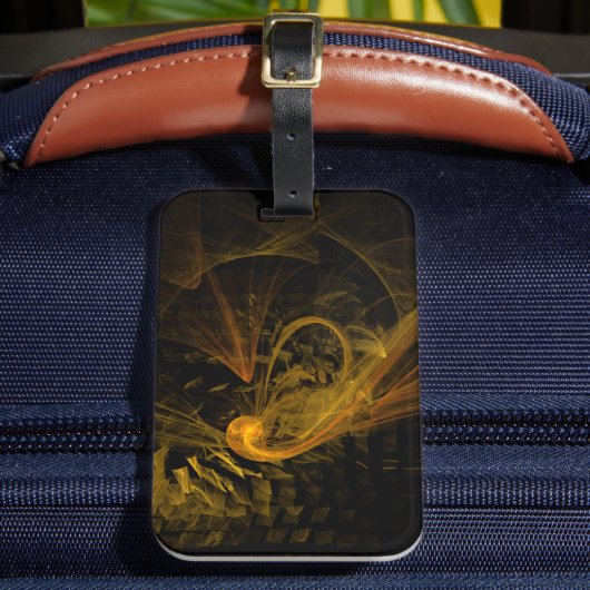 Abstracte breukkunst bagagelabel (Voorkant Insitu 2)