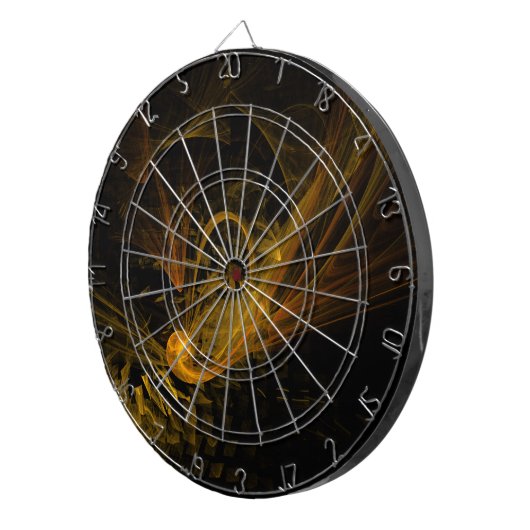 Abstracte breukkunst dartbord (Voorkant Rechts)