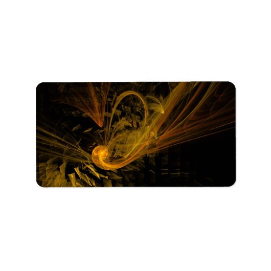 Abstracte breukkunst etiket (Voorkant)