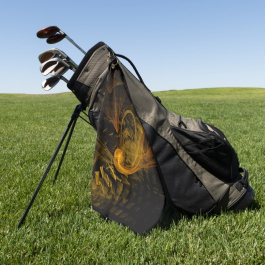 Abstracte breukkunst golfhanddoek (Groen)