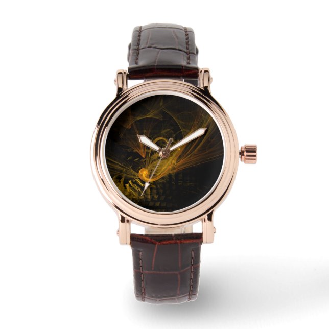 Abstracte breukkunst horloge (Voorkant)