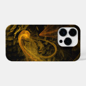 Abstracte breukkunst iPhone hoesje (Achterkant horizontaal)