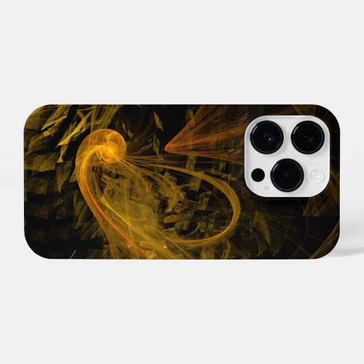 Abstracte breukkunst iPhone hoesje (Achterkant horizontaal)