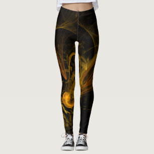 Abstracte breukkunst leggings
