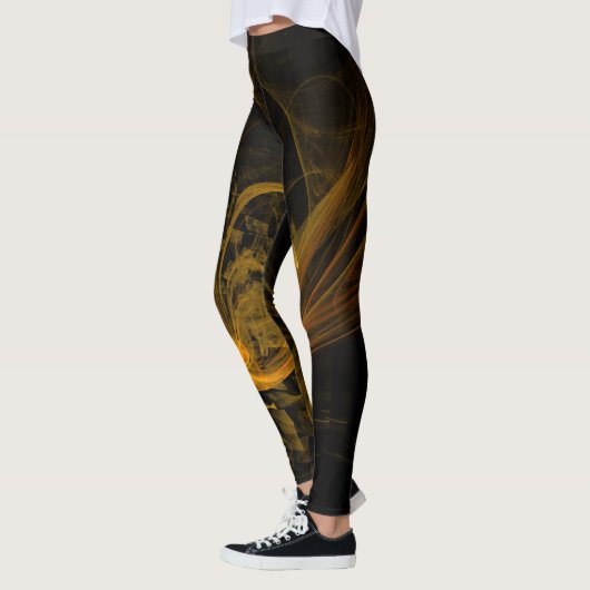Abstracte breukkunst leggings (Links)