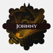 Abstracte breukkunst ornament kaart (Achterkant)