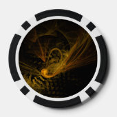 Abstracte breukkunst poker chips (Achterkant)