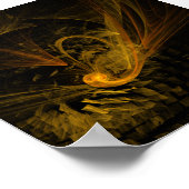 Abstracte breukkunst poster (Hoek)