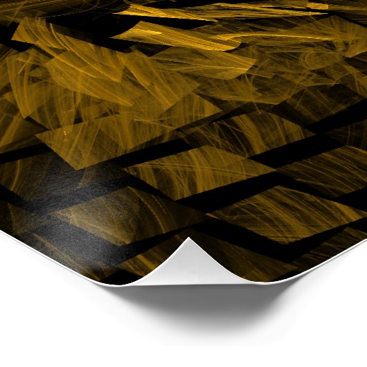 Abstracte breukkunst poster (Hoek)