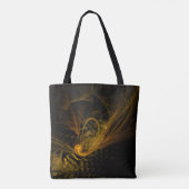 Abstracte breukkunst tote bag (Achterkant)