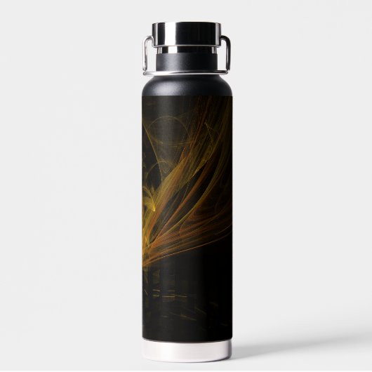 Abstracte breukkunst waterfles (Achterkant)