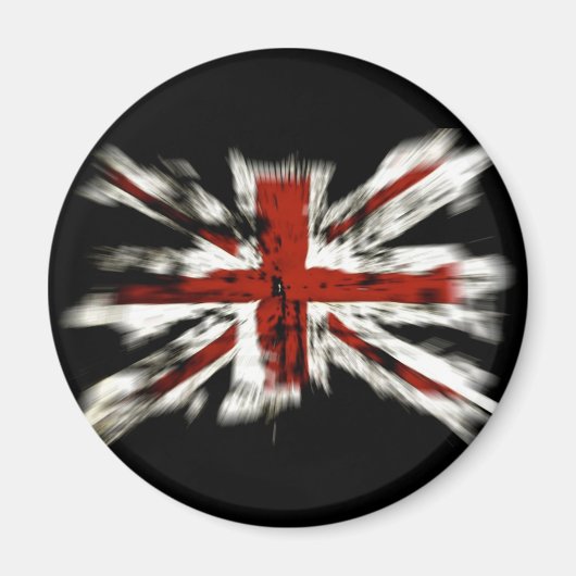Abstracte Britse vlag Magneet (Voorkant)