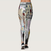 Abstracte broek leggings (Achterkant)