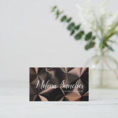 Abstracte Bronze Mix Patroonkunst Visitekaartje (Staand voorkant)