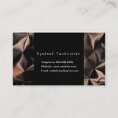 Abstracte Bronze Mix Patroonkunst Visitekaartje (Achterkant)