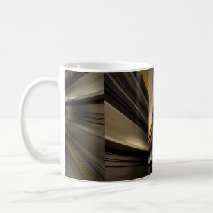 Abstracte bronzen lichtmok koffiemok