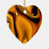 Abstracte bronzen sierbloem keramisch ornament (Rechts)