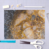 Abstracte bronzen witte mineraalsteen textuur tissuepapier (Craft)