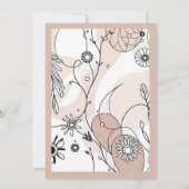 Abstracte Brown Boho minimalistische esthetiek (Achterkant)