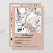 Abstracte Brown Boho minimalistische esthetiek (Voorkant / Achterkant)