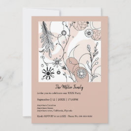 Abstracte Brown Boho minimalistische esthetiek