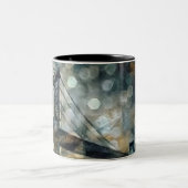 Abstracte brug over Manhattan Tweekleurige Koffiemok (Center)