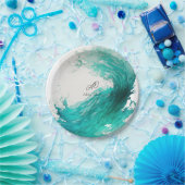 Abstracte bruiloft papieren bordje (Feest)