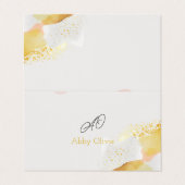 Abstracte bruiloft visitekaartje (Buitenkant ongevouwen)