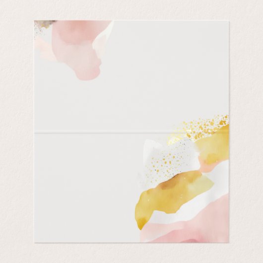 Abstracte bruiloft visitekaartje (Binnenkant ongevouwen)