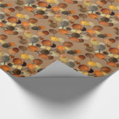 Abstracte bruine Autumn Earth Tree art Cadeaupapier (Hoek)