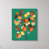 Abstracte bruine Autumn Earth Tree art Canvas Afdruk (Voorkant)