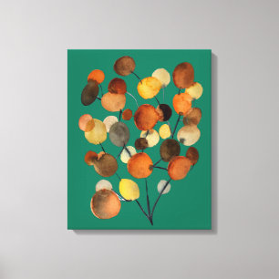 Abstracte bruine Autumn Earth Tree art Canvas Afdruk