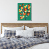 Abstracte bruine Autumn Earth Tree art Canvas Afdruk (Insitu (Slaapkamer))