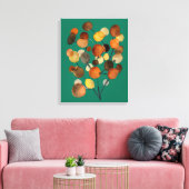 Abstracte bruine Autumn Earth Tree art Canvas Afdruk (Insitu (Woonkamer))