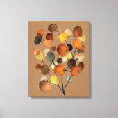 Abstracte bruine Autumn Earth Tree art Canvas Afdruk (Voorkant)