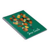 Abstracte bruine Autumn Earth Tree art Notitieboek (Rechterzijde)