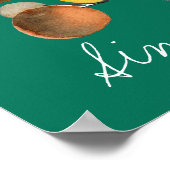 Abstracte bruine Autumn Earth Tree art Poster (Hoek)