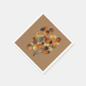 Abstracte bruine Autumn Earth Tree art Servet (Hoek)