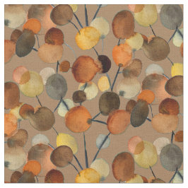 Abstracte bruine Autumn Earth Tree art Stof