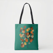 Abstracte bruine Autumn Earth Tree art Tote Bag (Voorkant)