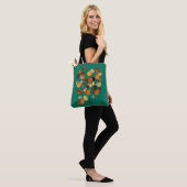 Abstracte bruine Autumn Earth Tree art Tote Bag (Op model)