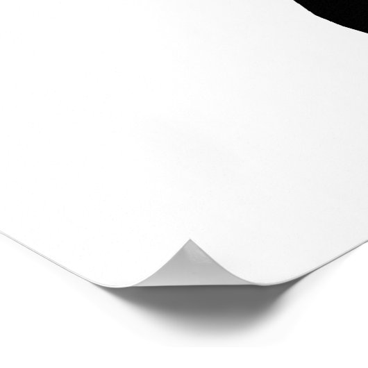 Abstracte bruine drakenkop 1 poster (Hoek)