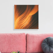 Abstracte bruine haarachtergrond canvas afdruk (Insitu (Woonkamer))