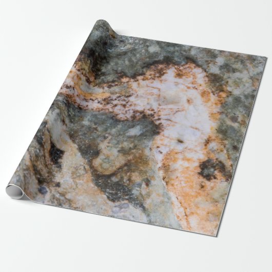 Abstracte bruine rottextuur cadeaupapier (Uitgerold)