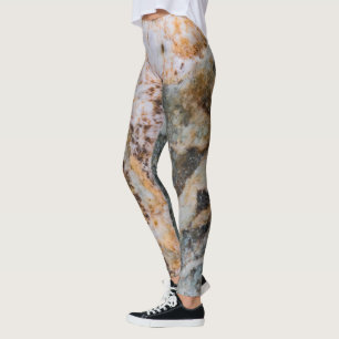 Abstracte bruine rottextuur leggings