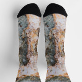 Abstracte bruine rottextuur sokken (Top)