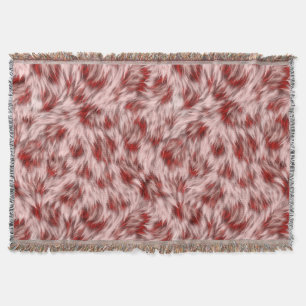 Abstracte Bruine Stof Bont Textuur Achtergrond-246 Deken